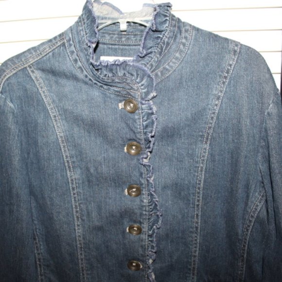 Coldwater Creek Dark Blue Jean Jacket - Picture 11 of 15